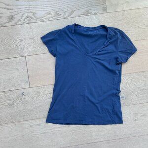 Everlane V-Neck Navy Tee Size S